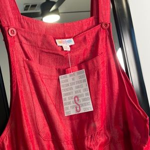 Lularoe Red Juliet Romper S